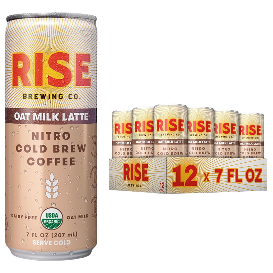 Nitro Cold Brew Coffee - Oat Milk Latte (12 Pack)