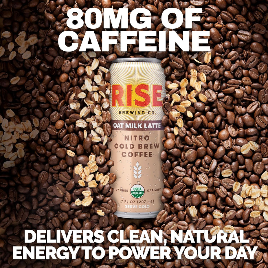 Nitro Cold Brew Coffee - Oat Milk Latte (12 Pack)