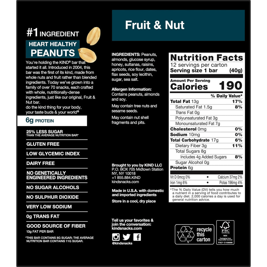 Fruit & Nut Delight Bars (12 CT)