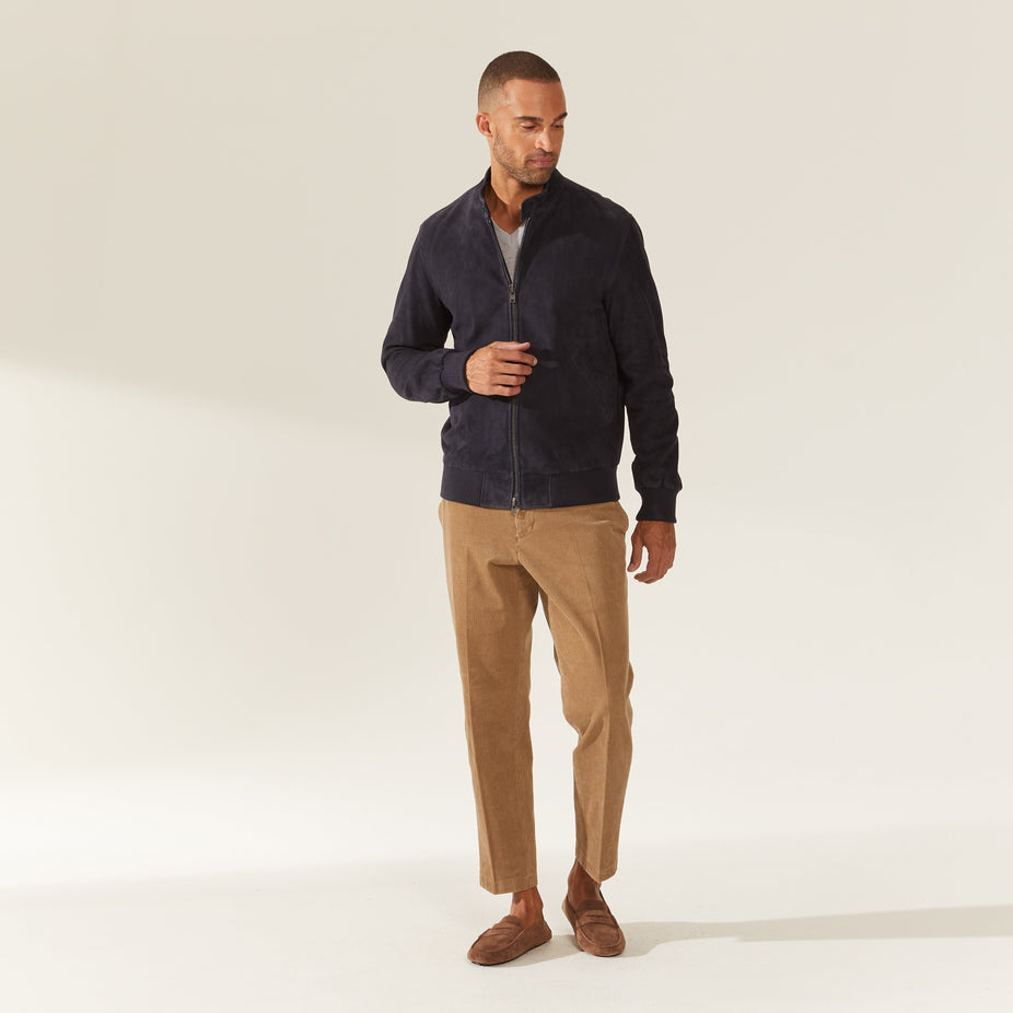 Chase Suede Bomber Jacket