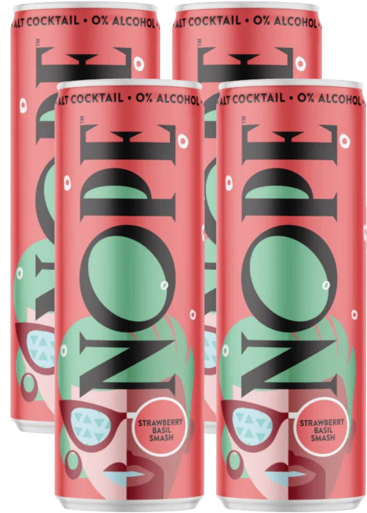 NA Sparkling Strawberry Basil Smash (4 Pack)
