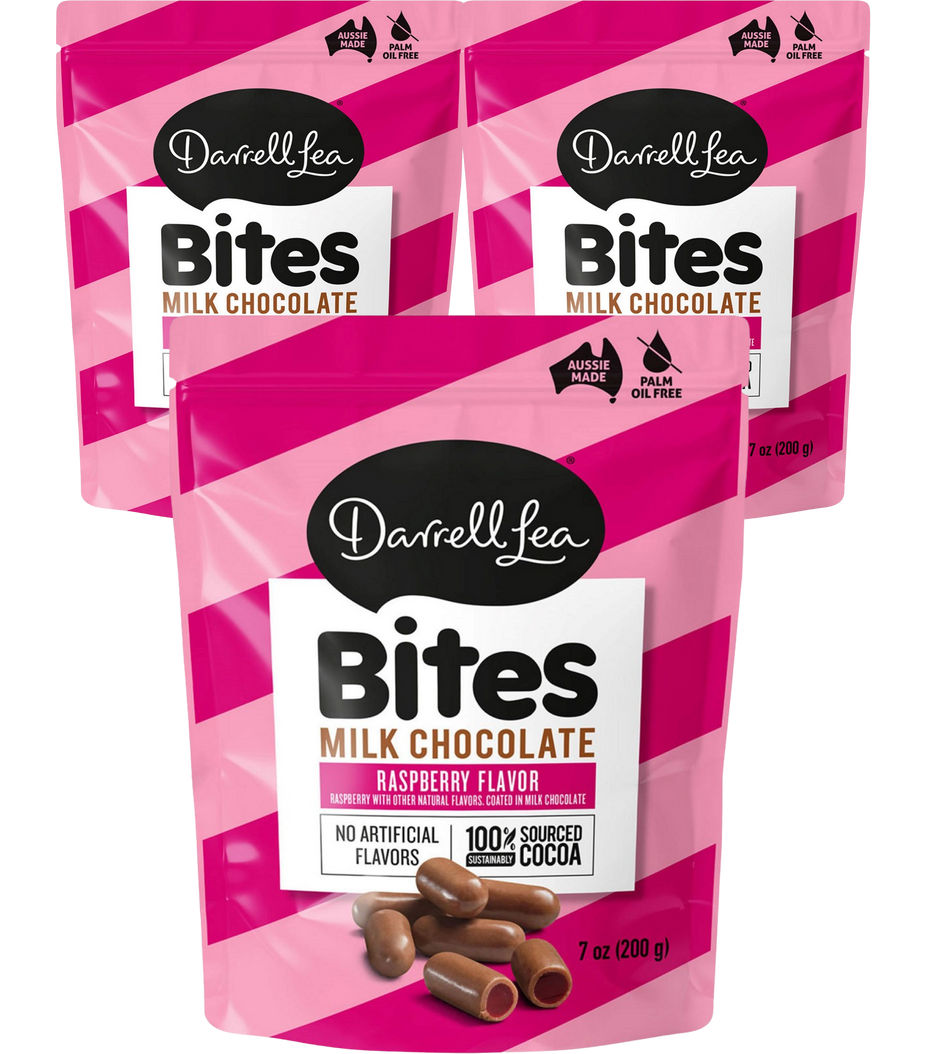 Milk Chocolate Raspberry Licorice Bites (3 Pack)