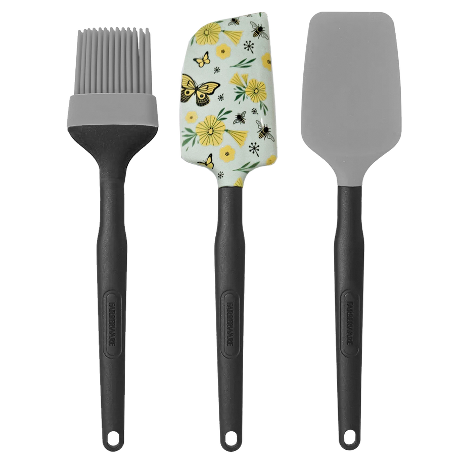 Classic Series 3 Spatula Basting Set with Butterfly Design