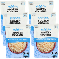 RTE Rice Cooked in Bone Broth Sea Salt (6 Pack)