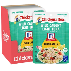 Wild Caught Light Tuna Lemon Garlic (12 Pack)