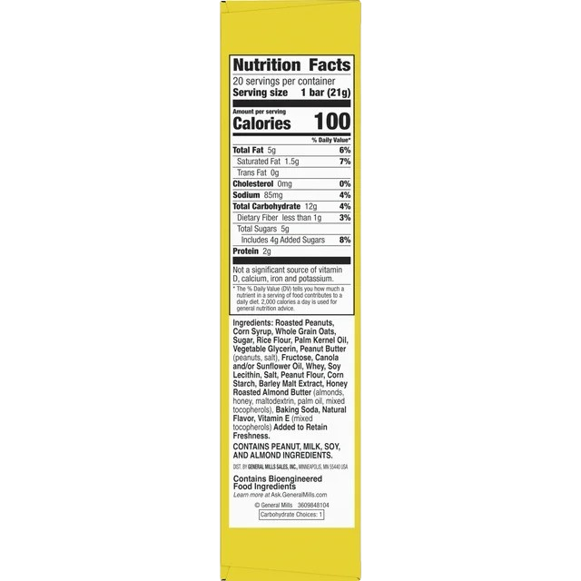 Sweet & Salty Nut Chewy Granola Bars - Peanut (20 CT)