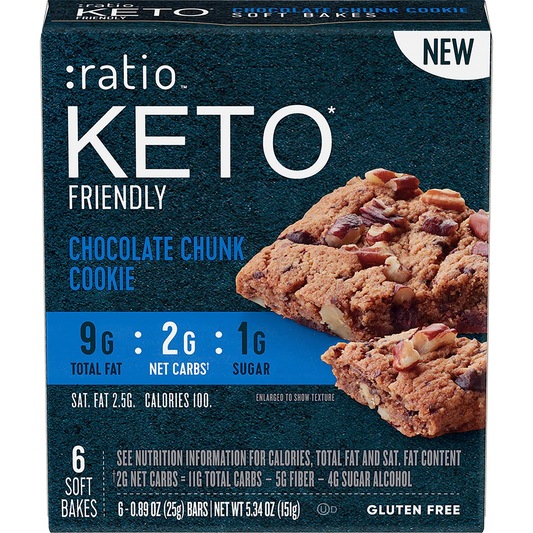 Keto -Friendly Soft Baked Chocolate Chunk Cookie (6 CT)