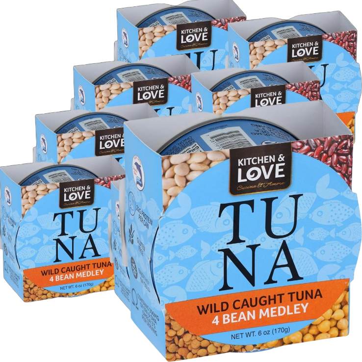 Wild Caught Tuna 4 Bean Medley (8 Pack)