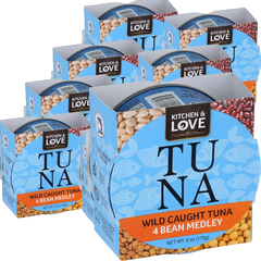 Wild Caught Tuna 4 Bean Medley (8 Pack)