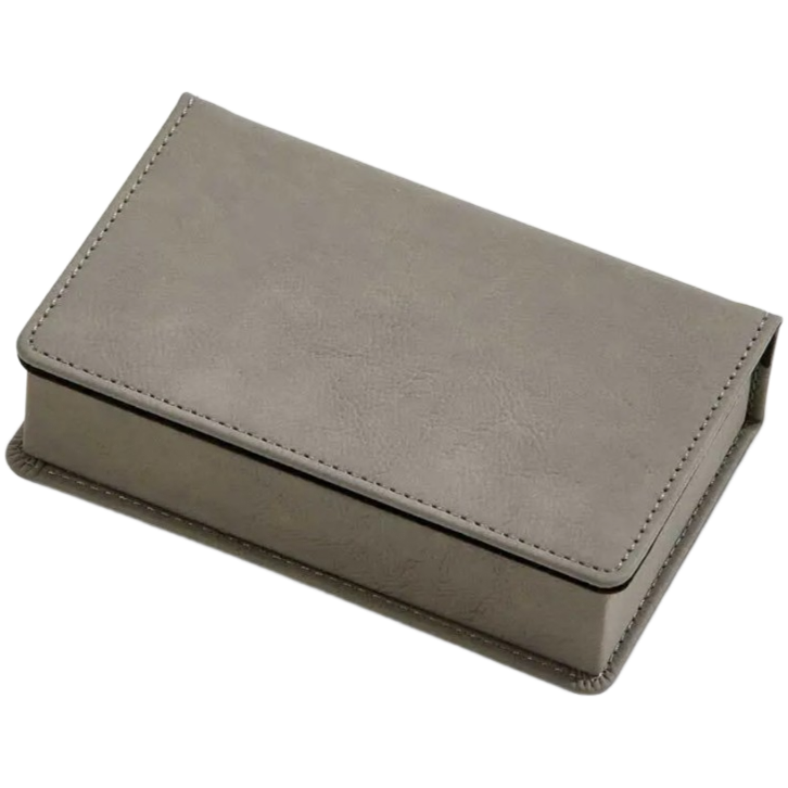 Grey Leatherette 2 Piece Bar Set-cropped-no-bg