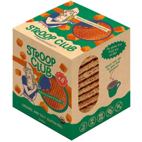 Traditional Caramel Gluten Free Stroopwafel (8 CT)
