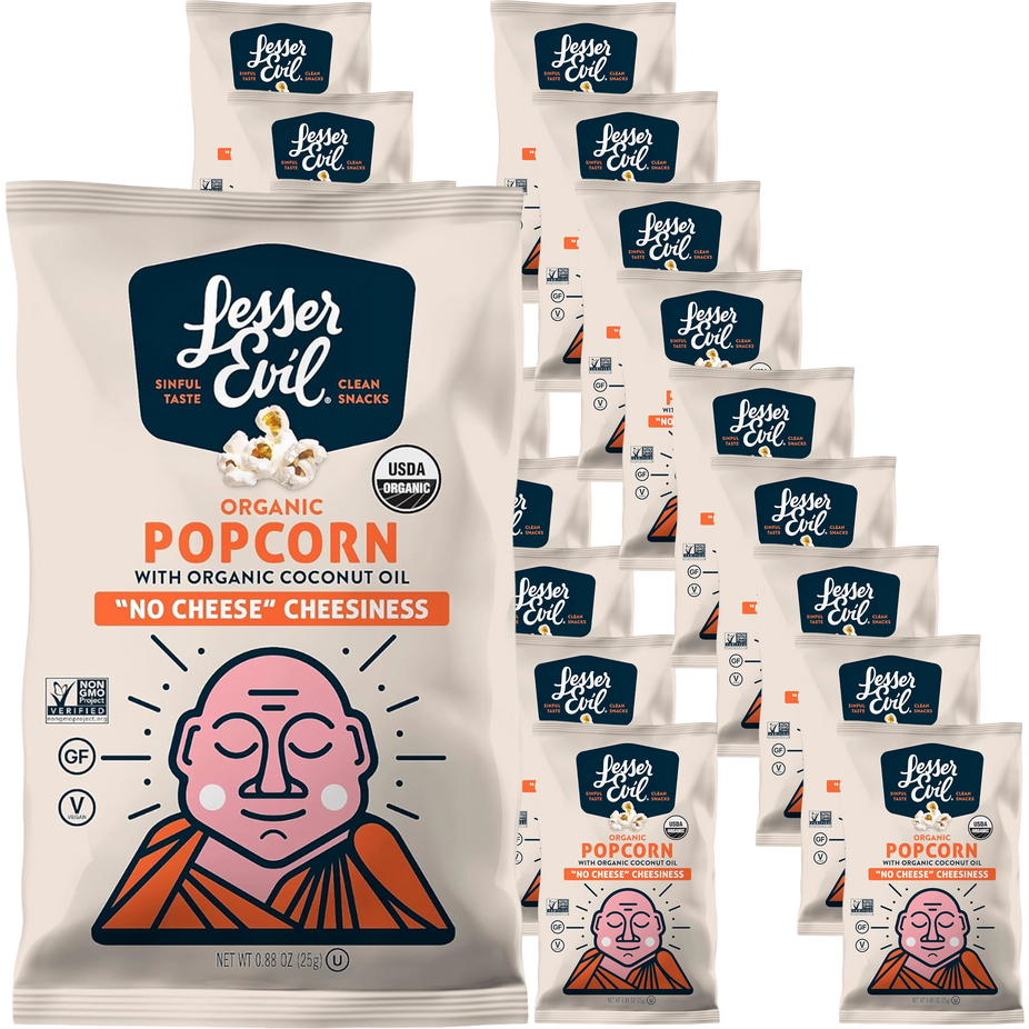 Organic Popcorn No Cheese Cheesiness (18 Pack)