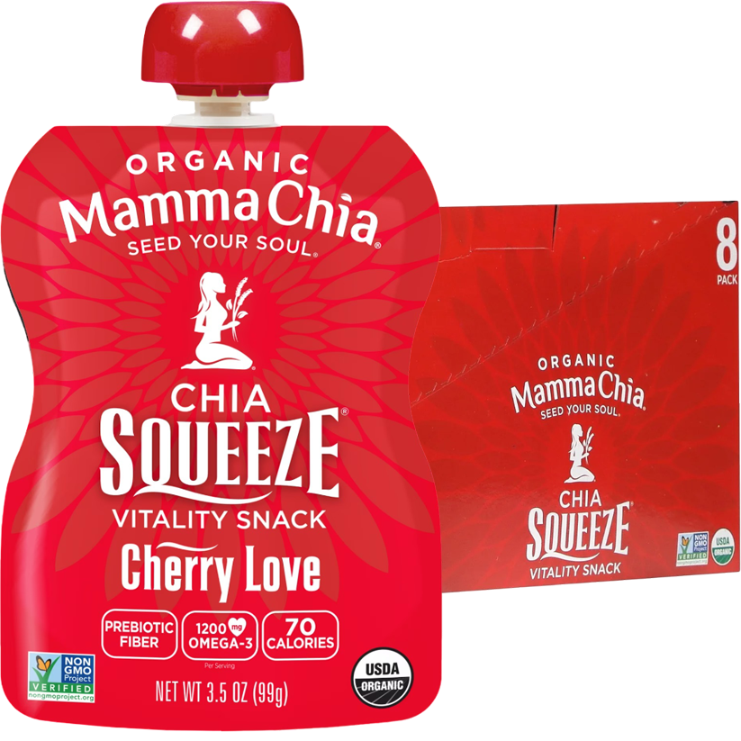 Chia Squeeze Vitality Snack - Cherry Beet (8 Pack)
