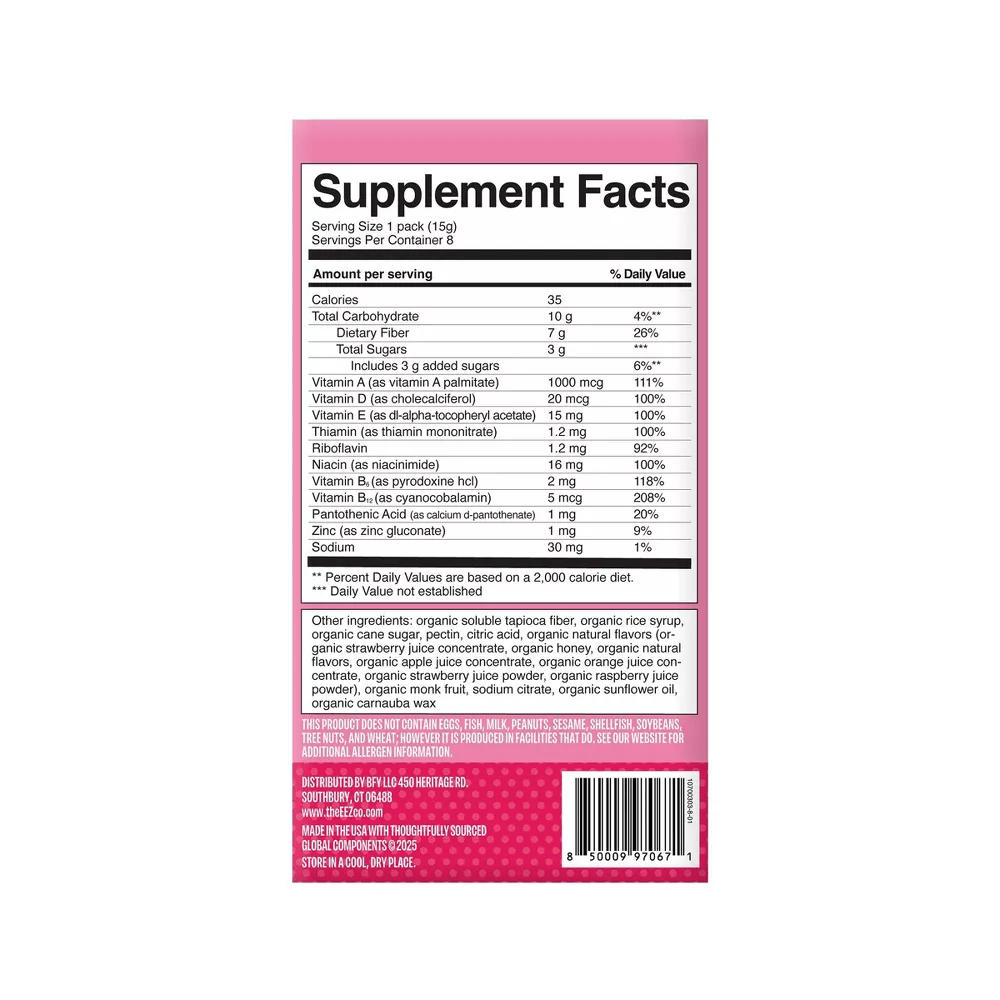 Multeez Daily Multivitamin Gummy Packs For Kids - Strawberry Splash ...