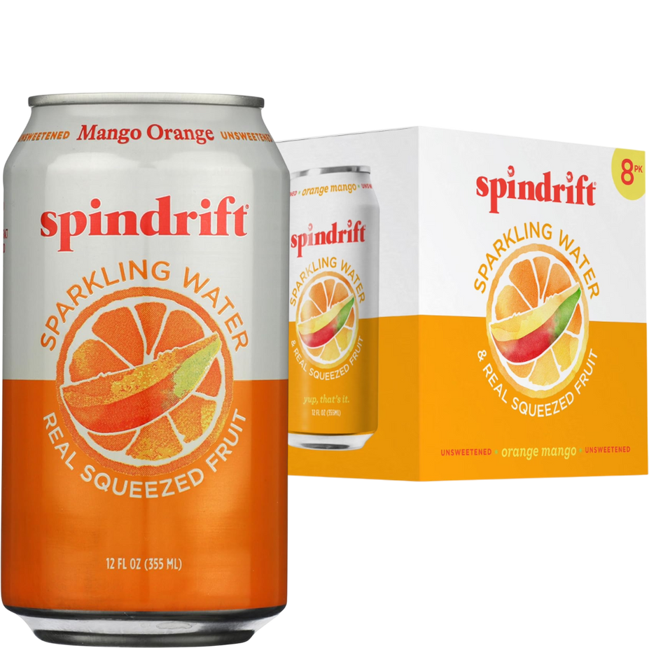 Orange Mango Sparkling Water (8 Pack)