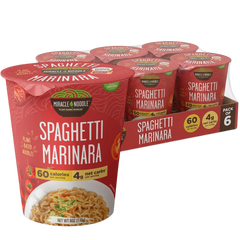 Low Carb Instant Cup Noodles Spaghetti Marinara (6 Pack)
