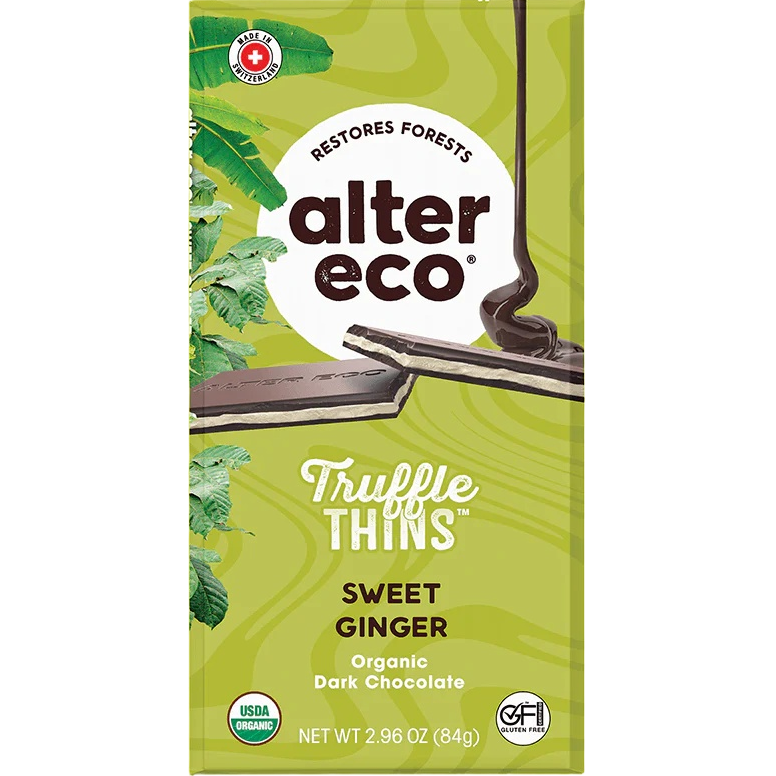 Organic Sweet Ginger Truffle Chocolate Thins – Martie