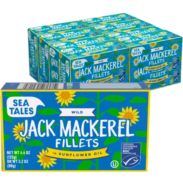 Wild Jack Mackerel in Sunflower Oil (12 Pack)