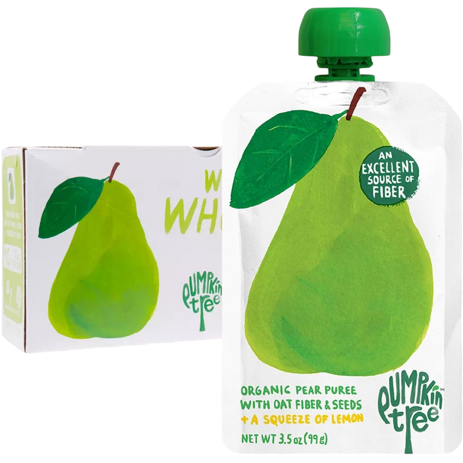 Organic Pear Purée With Oat Fiber & Seeds + A Squeeze Of Lemon (10 Pack)