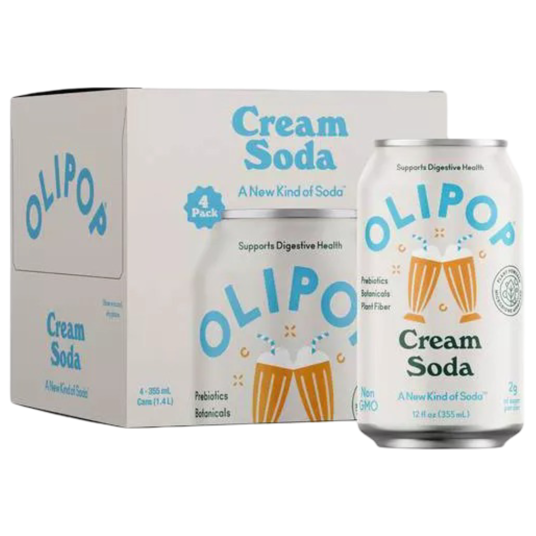 Prebiotic Soda, Cream Soda (4 Pack) – Martie
