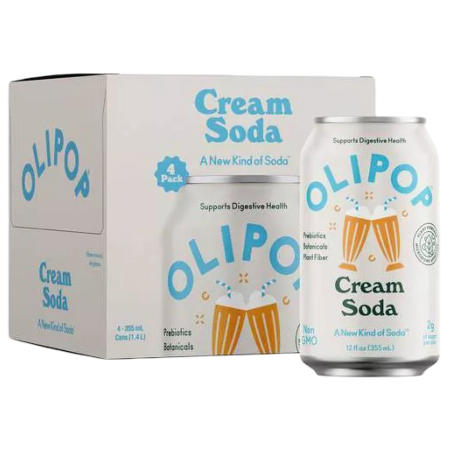 Prebiotic Soda, Cream Soda (4 Pack) – Martie