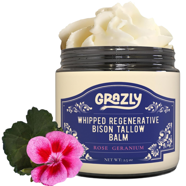 Bison Tallow Balm - Rose Geranium – Martie