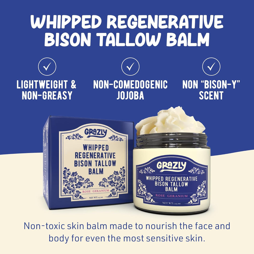 Bison Tallow Balm - Rose Geranium – Martie