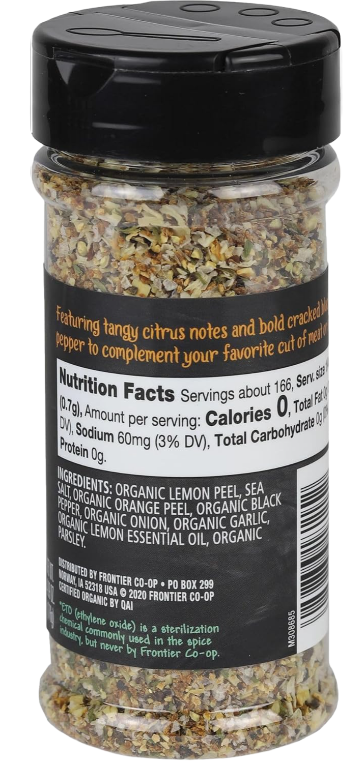 Citrus Pepper Seasoning, Prime Cuts