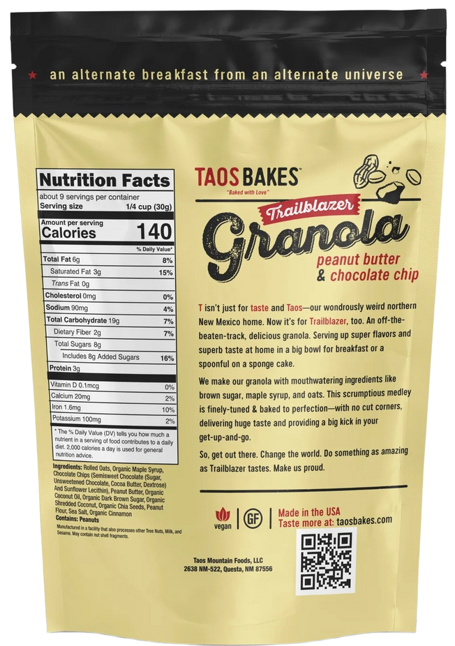 Peanut Butter Chocolate Chip Granola