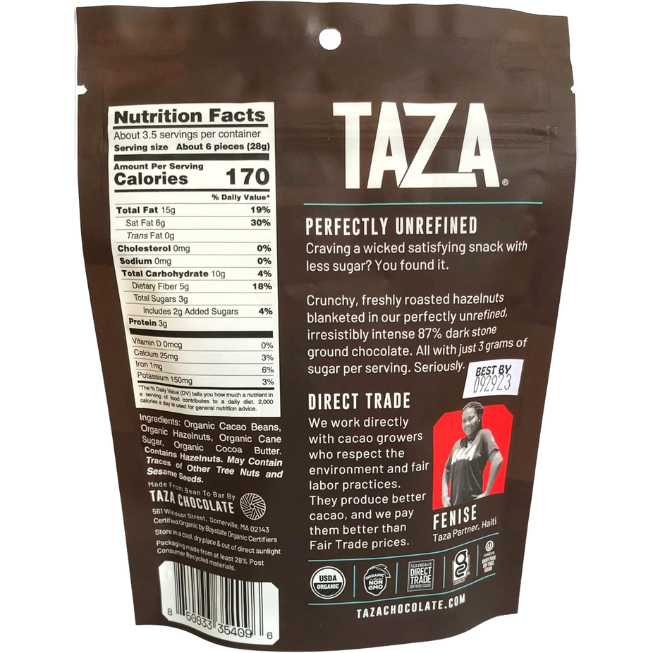 Wicked Dark Organic Chocolate Covered Hazelnuts