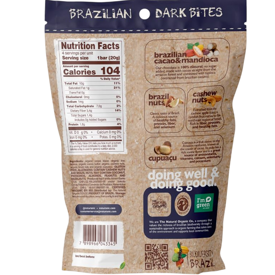 Brazilian Dark Chocolate with Nut and Cupuacu Filling