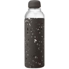 20oz Glass Water Bottle - Charcoal Terrazzo