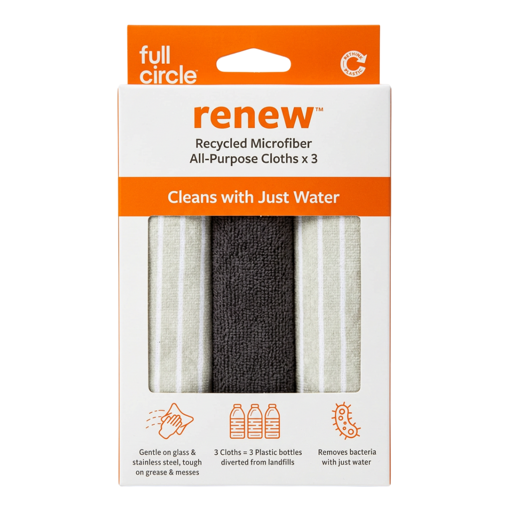 All-Purpose Recycled Microfiber Cloths (set of 3) – Martie