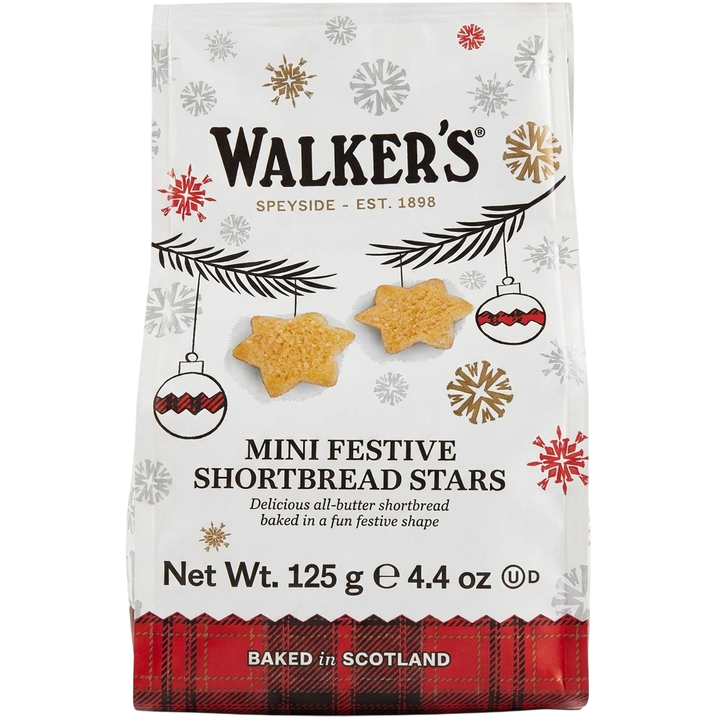 Walkers Mini Festive Stars Pure Butter Shortbread Cookies – Martie