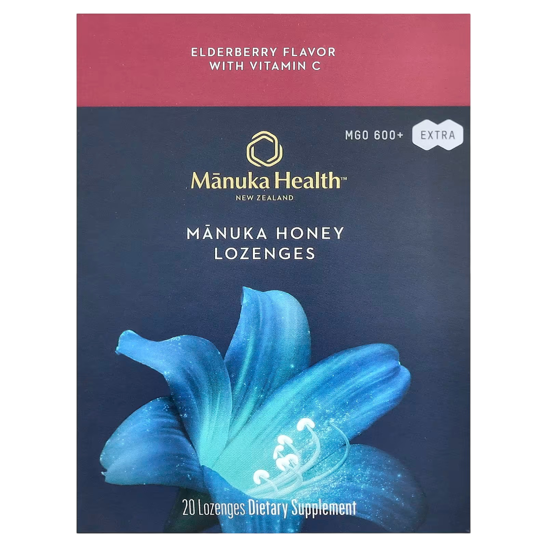 Honey Lozenges With Elderberry, MGO 600+ (20 CT) – Martie