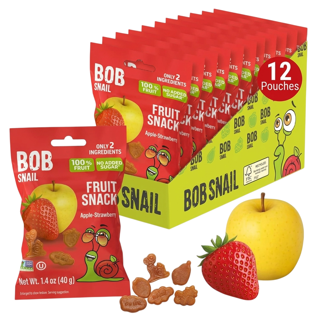 Fruit Snack Apple Strawberry (12 Pack) – Martie