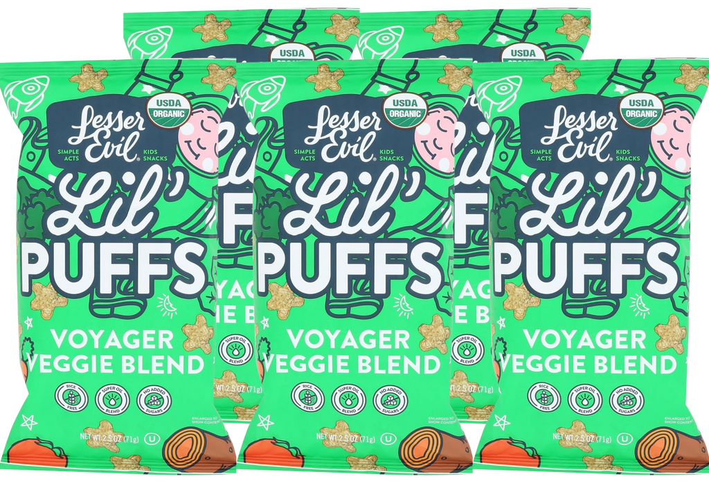 Lesser Evil Organic Veggie Blend Lil Puffs ( 5 Pack) – Martie