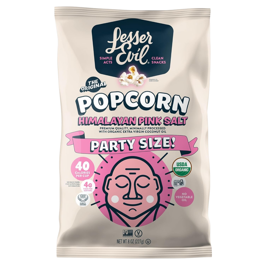 Organic Popcorn Himalayan Sea Salt