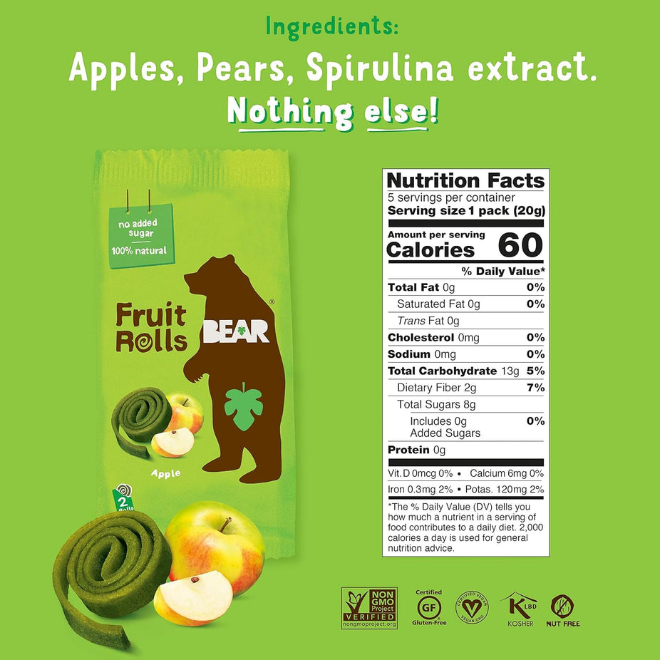 Apple Fruit Roll Single (12 Pack)
