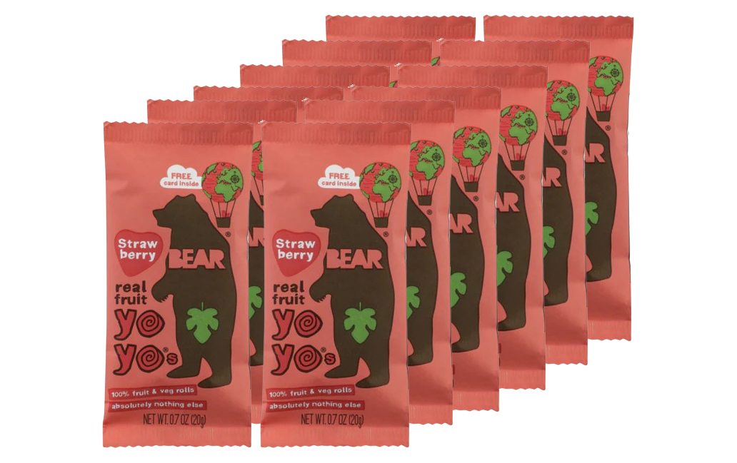 Strawberry Fruit Roll Single (12 Pack)