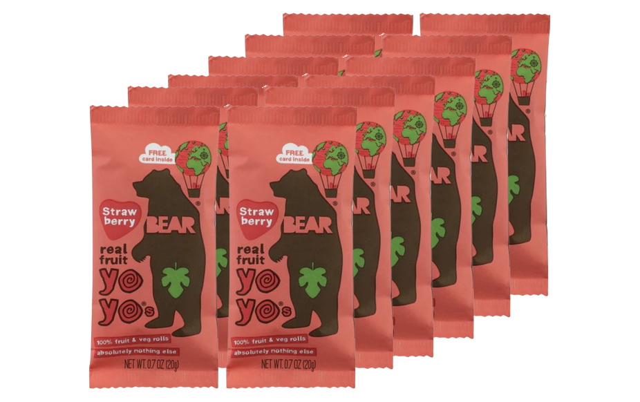 Strawberry Fruit Roll Single (12 Pack)