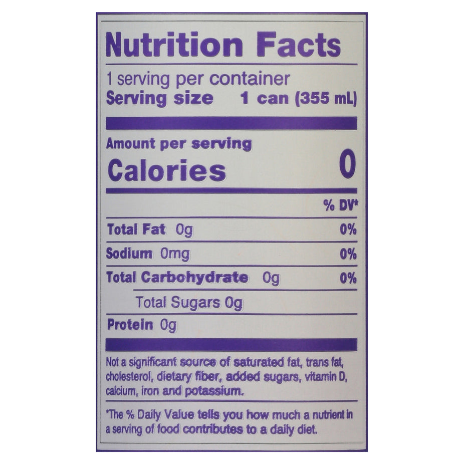 Grape Zero Sugar Soda (12 CT)