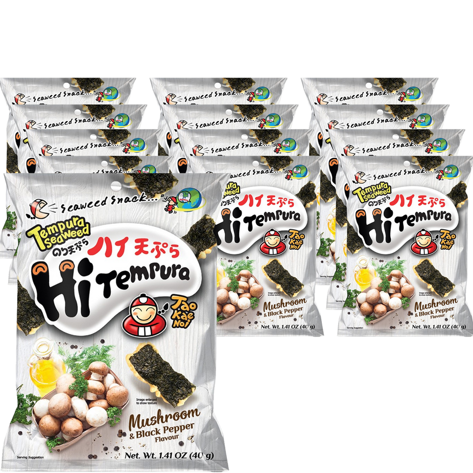 Tempura Seaweed Mushroom & Black Pepper (12 Pack)