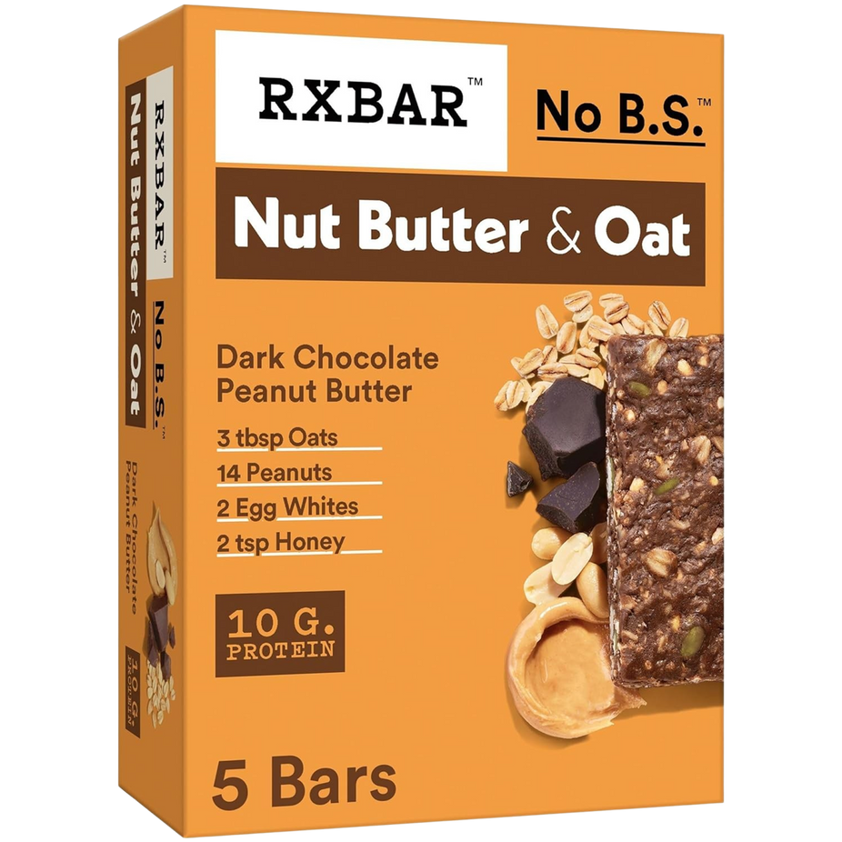Nut Butter & Oat Dark Chocolate Peanut Butter Protein Bars (5CT)