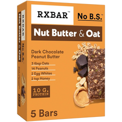 Nut Butter & Oat Dark Chocolate Peanut Butter Protein Bars (5CT)