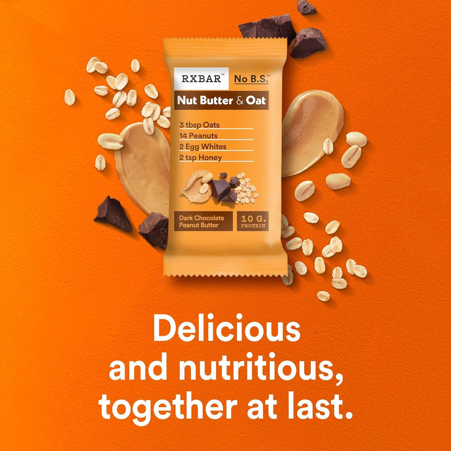 Nut Butter & Oat Dark Chocolate Peanut Butter Protein Bars (5 CT)