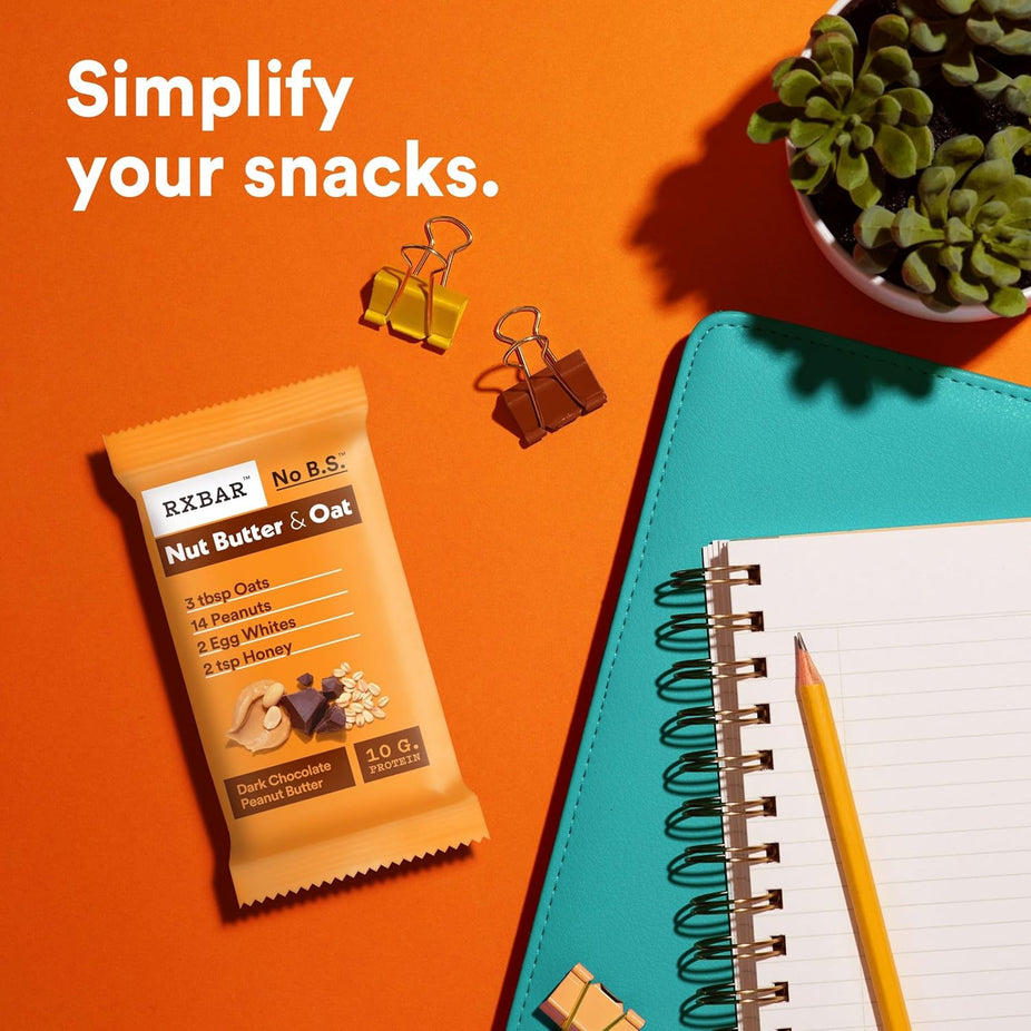 Nut Butter & Oat Dark Chocolate Peanut Butter Protein Bars (5 CT)