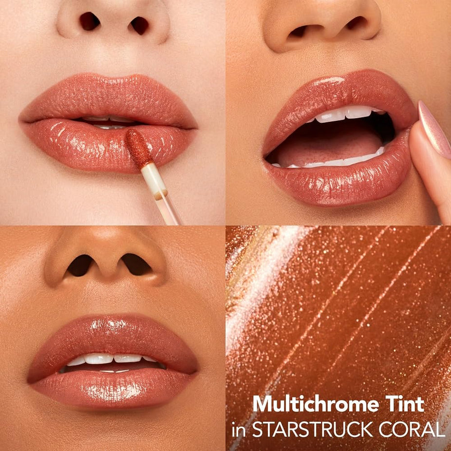Plump Shot Peptides Lip Serum Chrome - Starstruck Coral (Peach)