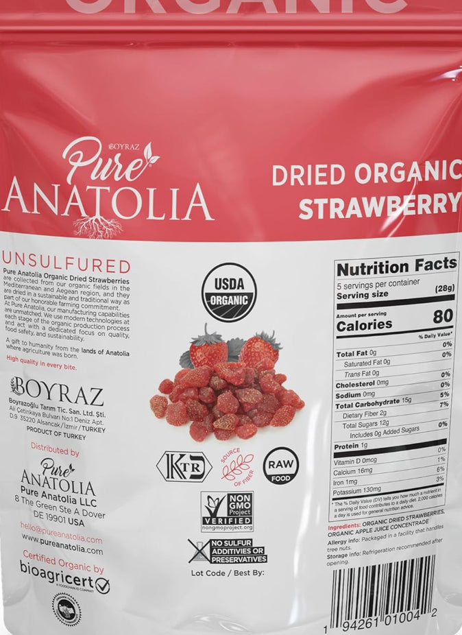Organic Dried Strawberries