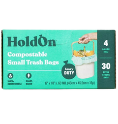 Compostable Small Space 4 Gal Trash Bags (30 CT)